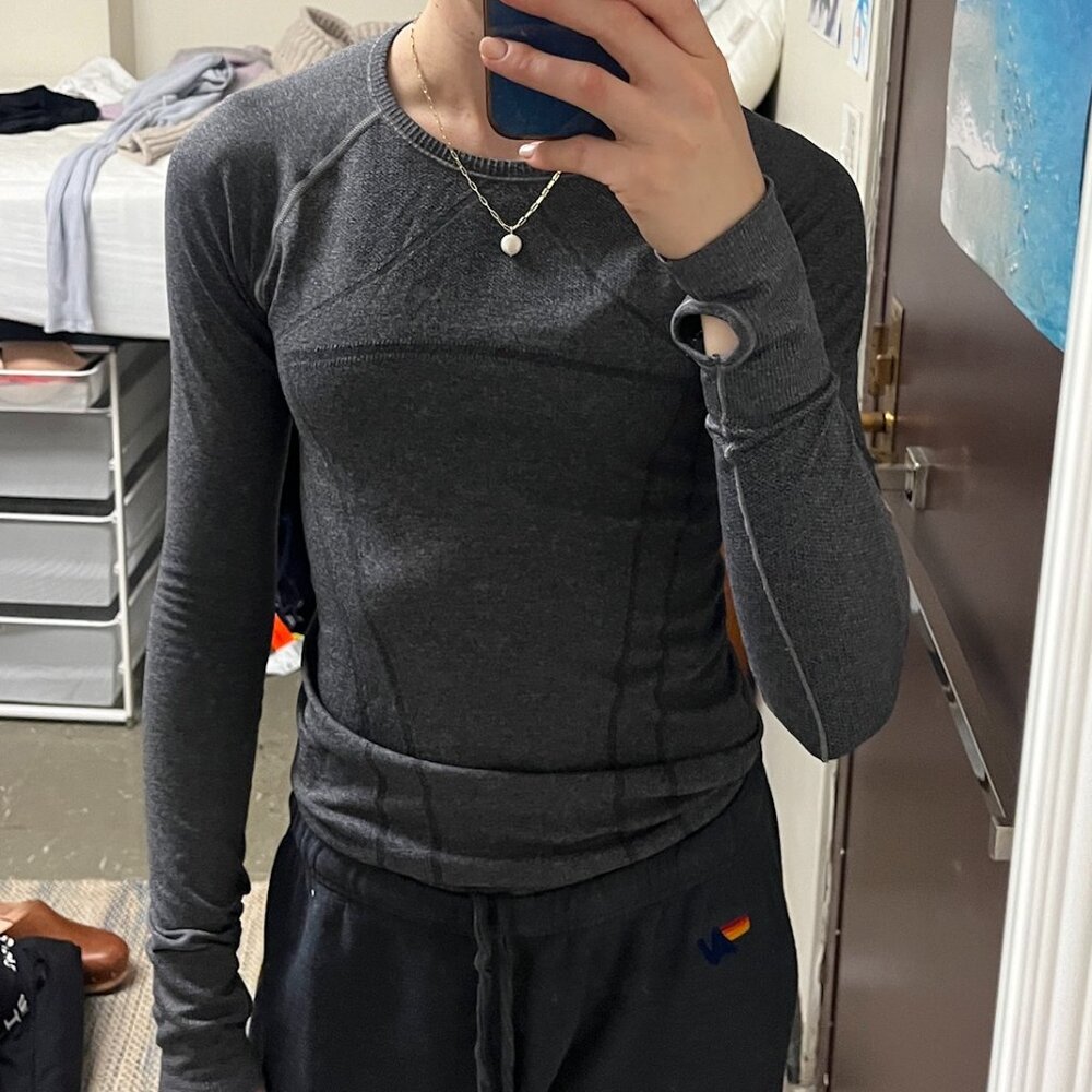 Ivivva Swiftly Tech Longsleeve Gray